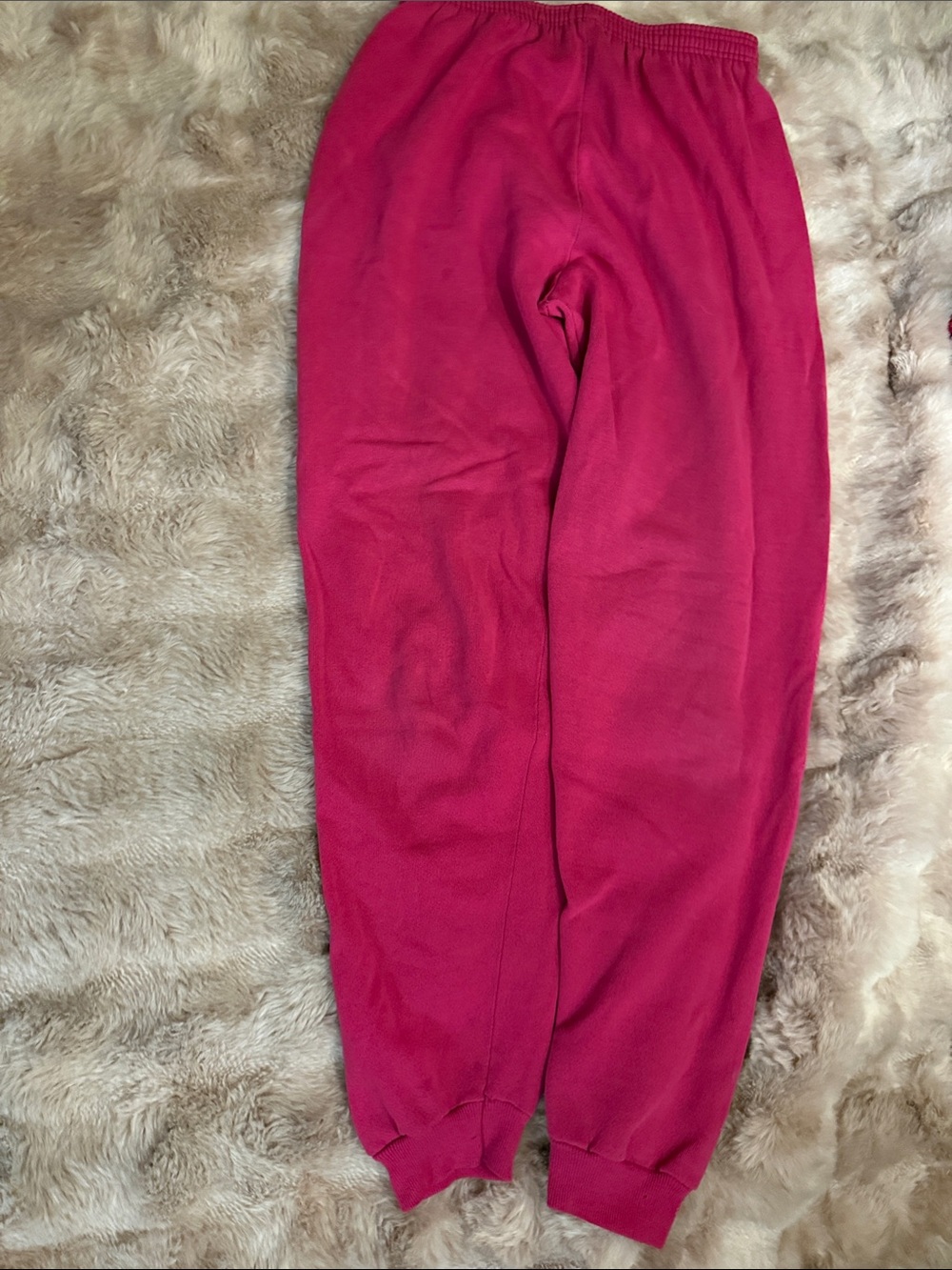 Kids Cozy Fleece Sweatpants - Hot Pink
